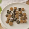 Natural brown agate bead bracelet accessory DIY material, smooth and lustrous, handcrafted beaded gift decoration details Picture